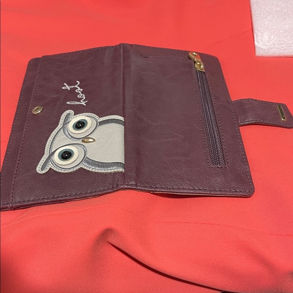 Relic Owl Design Women's Wallet - Purple and Cream - Picture 7 of 7